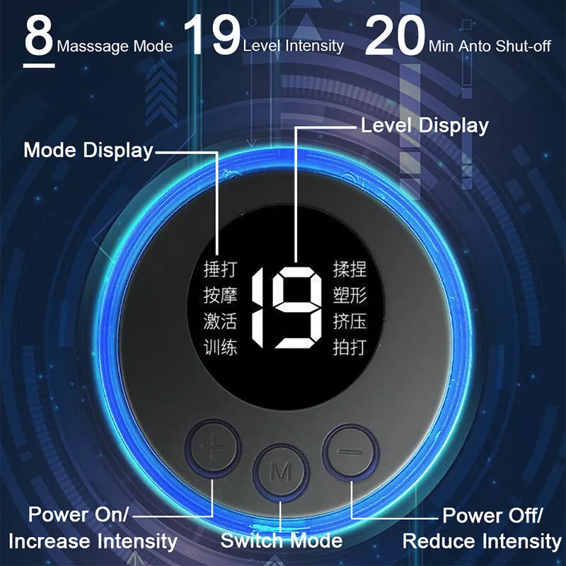 Electric Foot Massager Mat | Relax Muscle Stimulator | USB Recharge Massage Pad | Eight Modes