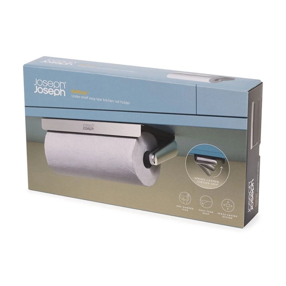 Joseph RollGrip Easy Tear Under Shelf Paper Towel Roll Holder Steel