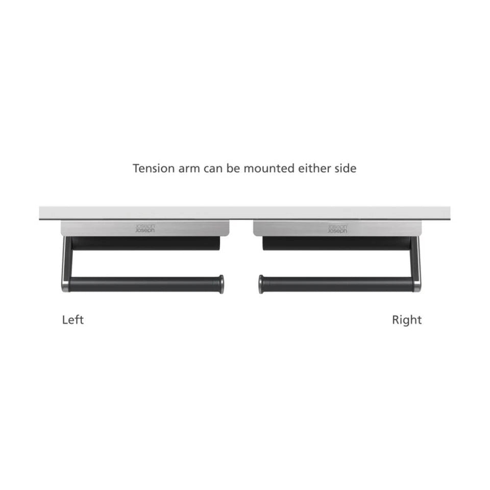 Joseph RollGrip Easy Tear Under Shelf Paper Towel Roll Holder Steel