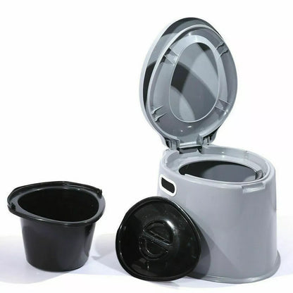 Outdoor Portable Toilet | 6L Capacity Camping Potty | Caravan Travel Camp Boating Tent Hiking | Durable  polyethylene