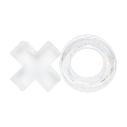 Karson Glass 9pc Tic Tac Toe | Classic Board Game Set | Stylish & Modern Frosted Glass