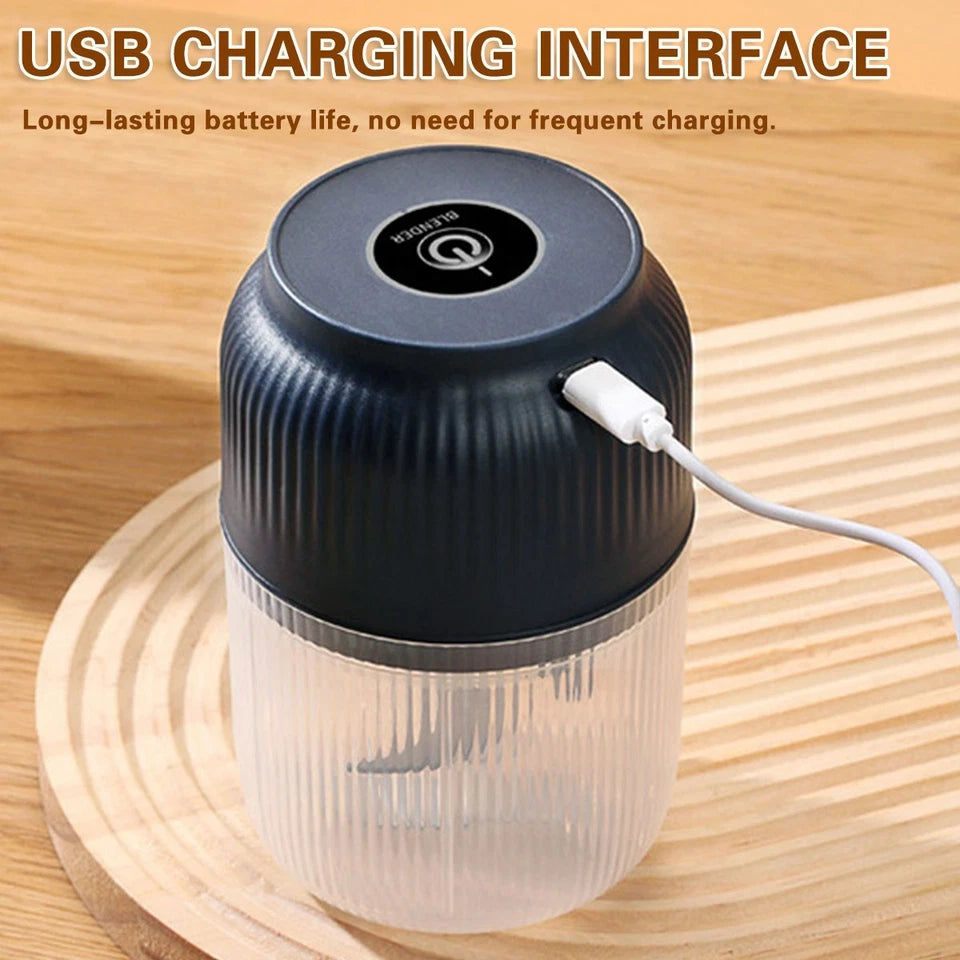 Electric Garlic Chopper | Crusher Food Vegetable Mincer Grinder Blender | HIGH POWER | Blue