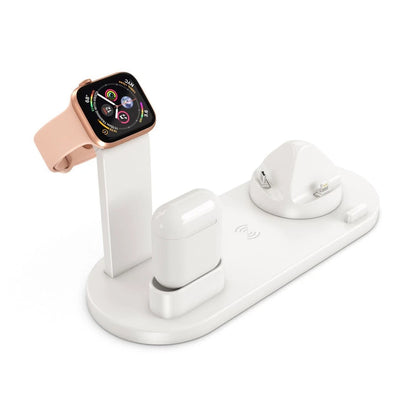 Apple All in One Charging Station | 4 in1 For iPhone Xs Apple Watch Airpods | Fast Wireless Charging | Inbuilt Charge Protection