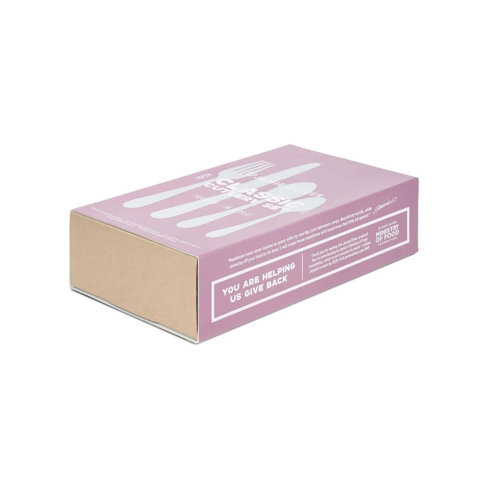 16pc Jamie Oliver Big Love Timeless Classic Cutlery Set Stainless Steel