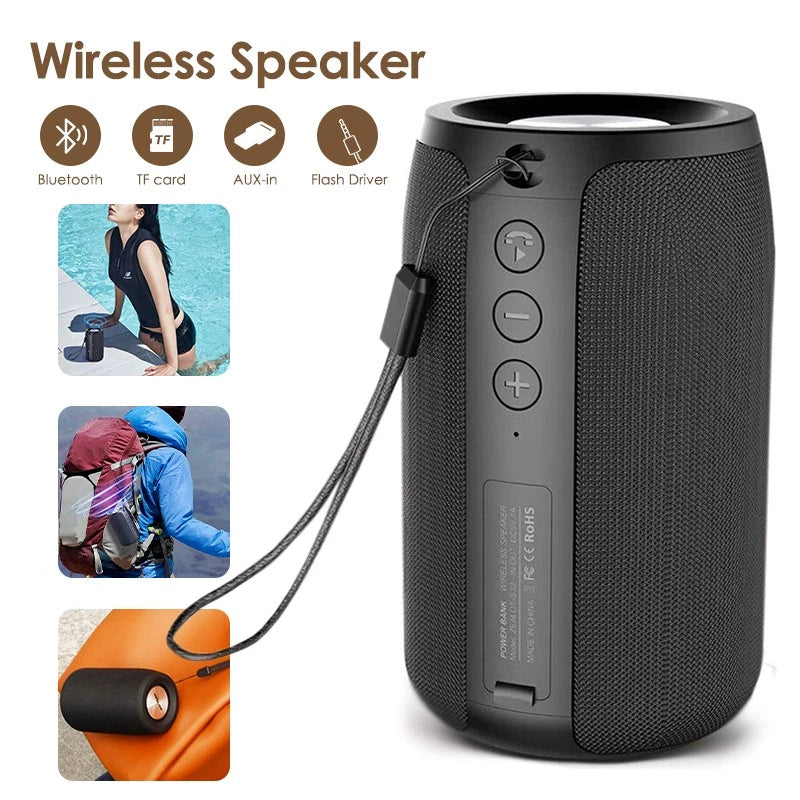 Wireless Bluetooth 5.0 Speaker | Outdoor Portable Loud Stereo Speakers | Waterproof