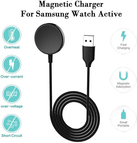 USB Charger Dock Cradle Cable for Samsung Galaxy Watch Active 1/2/3/4 | 40/41/44mm Watches | Table Current Transmission | Fast Charging
