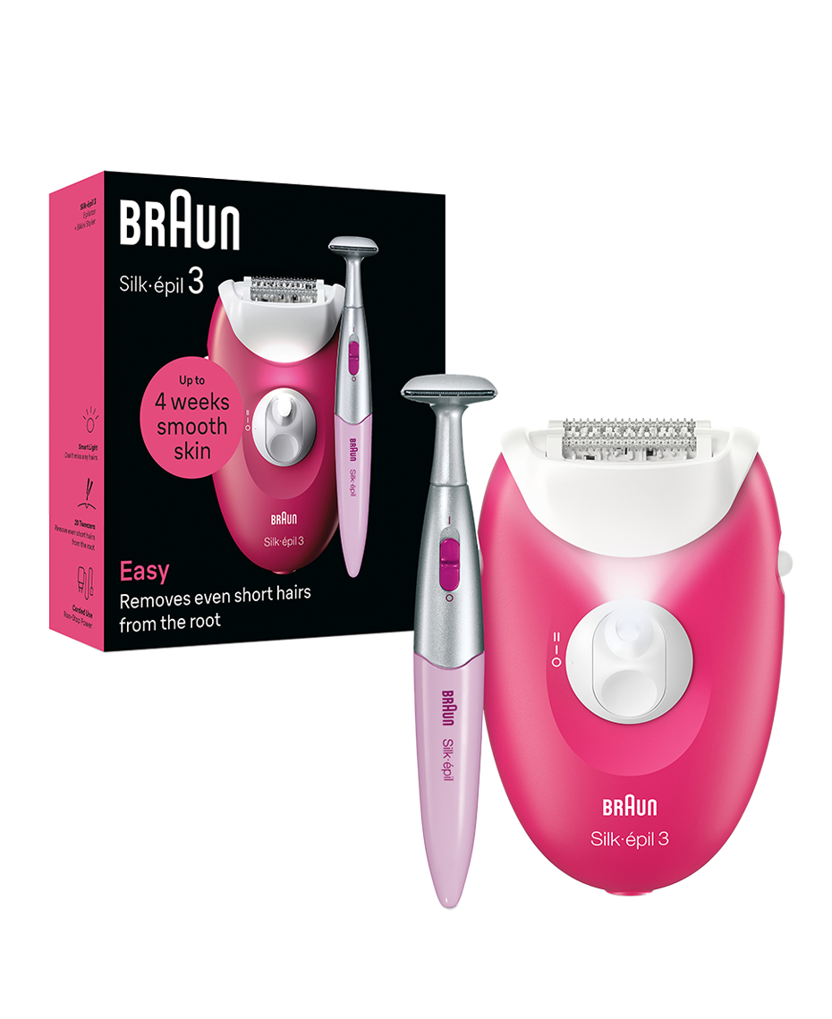 Braun Electric Epilator with Bikini Trimmer | No Wax Solution | Long Lasting Shave | Electric Hair Remover Epilating Tool