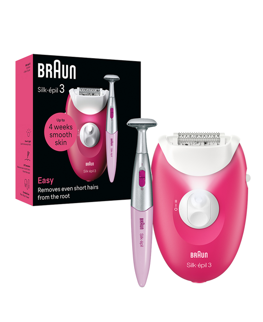 Braun Electric Epilator with Bikini Trimmer | No Wax Solution | Long Lasting Shave | Electric Hair Remover Epilating Tool