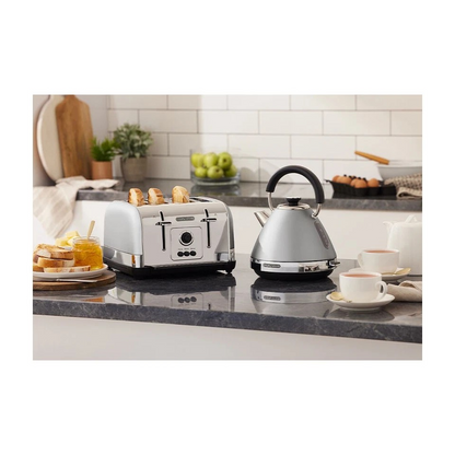 Morphy Richards Venture Pyramid | Electric Kettle 2.2KW 1.5L | Steel-Grey | 360 degree Cordless Base