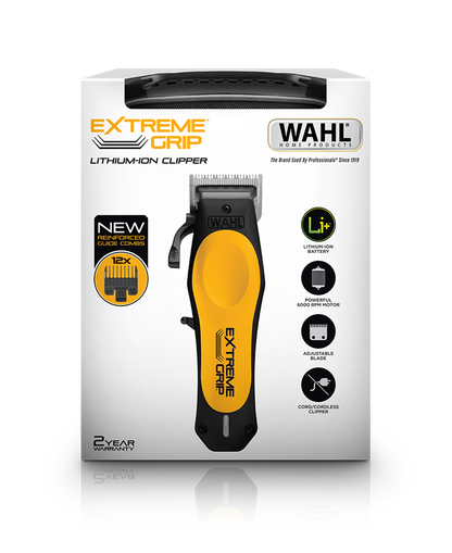 Wahl Extreme Grip Lithium-Ion Hair Clipper | Adjustable Taper Lever | Precision Blades & 2-Hour Runtime