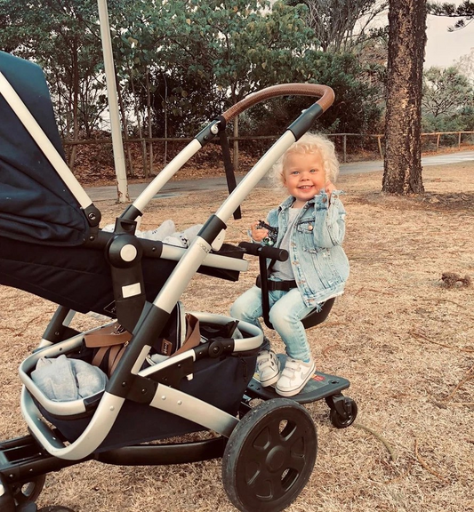 Vee Bee EZ Rider | Stand/Sit Toddler Tandem Seat Board Connector for Stroller/Pram