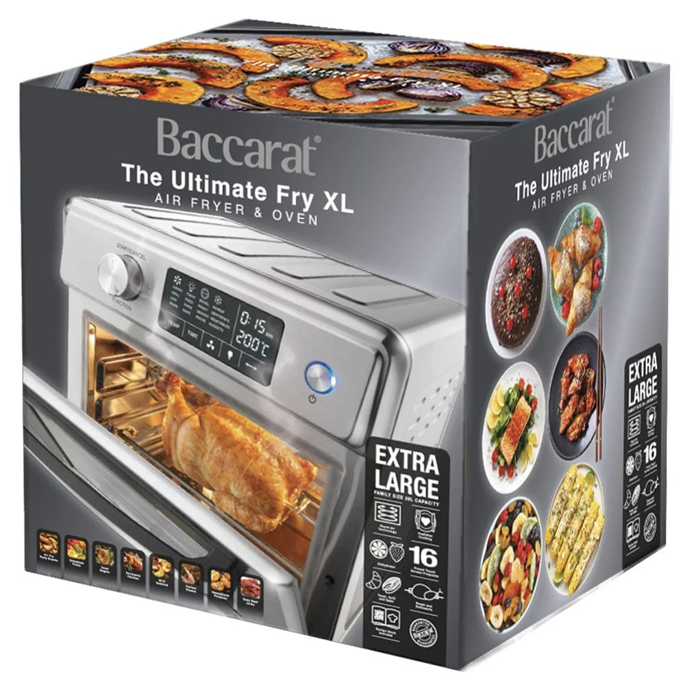 Baccarat Ultimate XL Air Fryer & Oven | Kitchen Benchtop 20L Dehydrator | Electric Rotisserie Oven