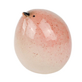 Urban Sculpture | 9cm Fat Bird Ceramic Ornament | Decorative Home/Garden Statue Display Pink