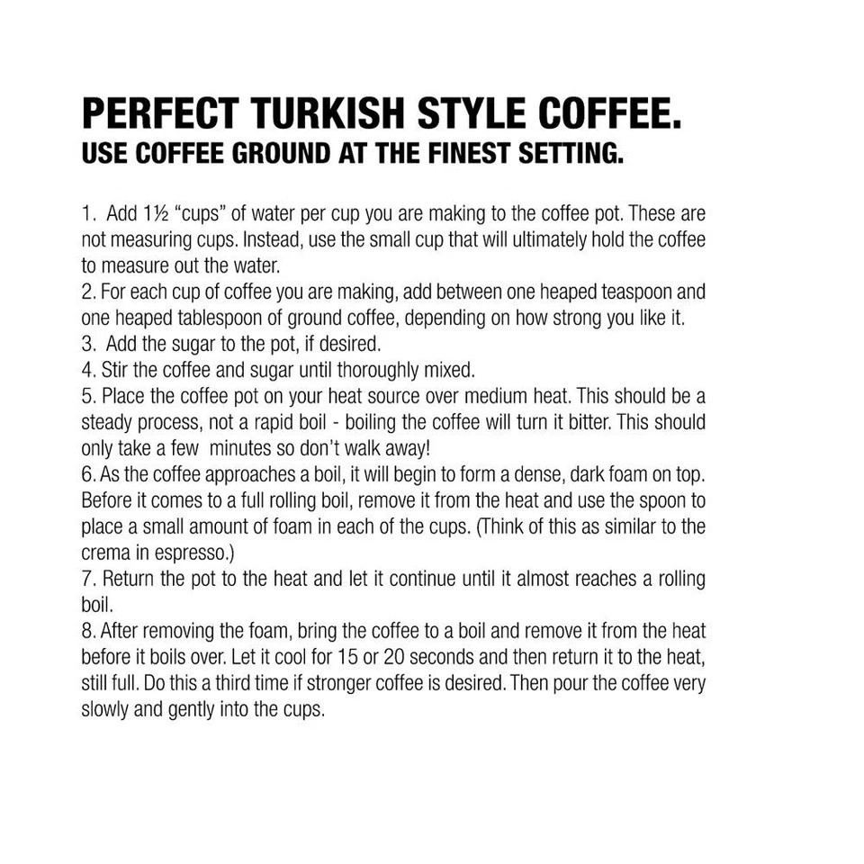 Coffee Culture Enamel | 750ml Turkish Coffee Pot Maker | Stovetop Brewing Teal