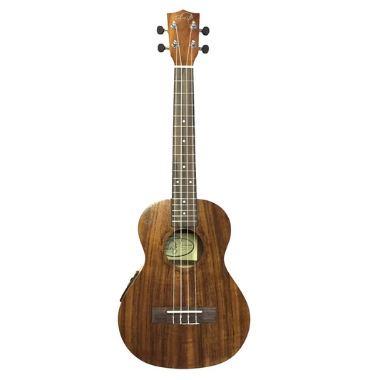 Tribute 25" Tenor Electric Acoustic Ukulele | Koa Wood Tuner | Four String | Built-in Electronic Pickup