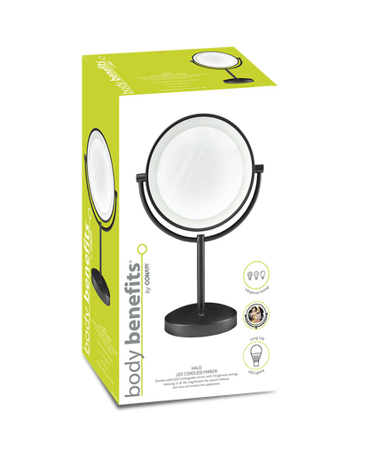Conair Halo Cordless Mirror | LED Rechargeable Beauty Mirror