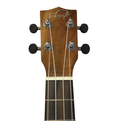 Tribute 25" Tenor Electric Acoustic Ukulele | Koa Wood Tuner | Four String | Built-in Electronic Pickup