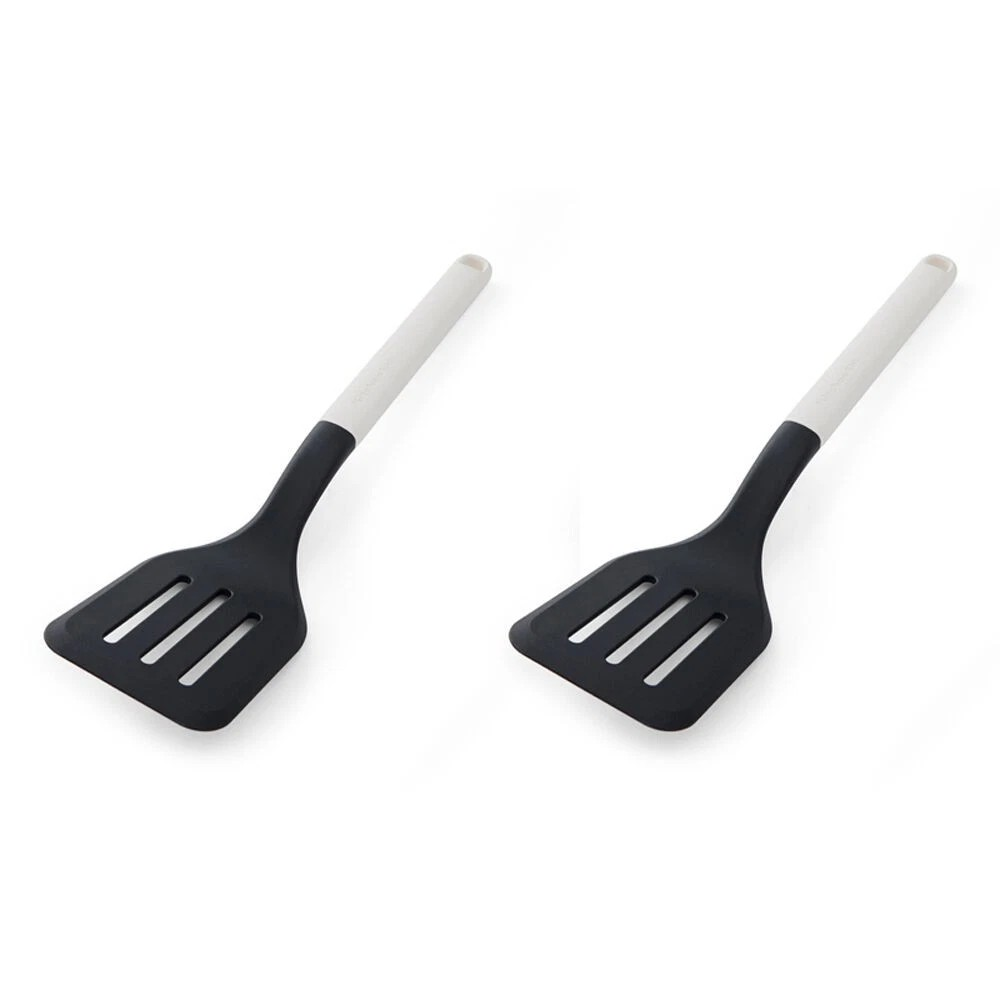 KitchenAid Classic Slotted Nylon Turner/Spatula | Utensil Porcelain White | 2PK Home Chefs