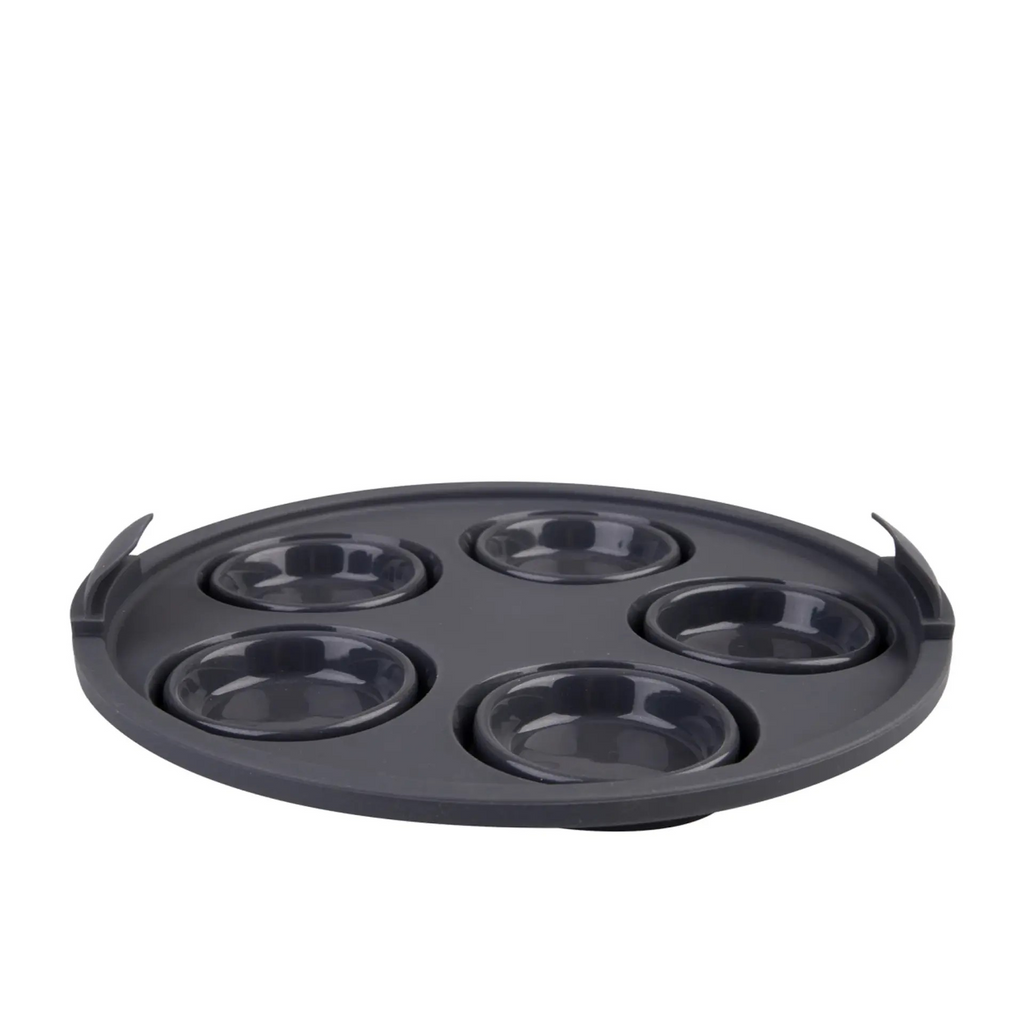 Silicone Air Fryer Muffin Holder | Round Collapsible Muffin Pan 5 Cup | Cupcake Mould