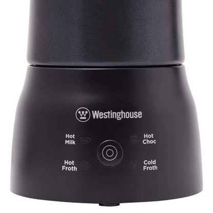 Westinghouse 250ml Electric Milk Frother Jug – Dishwasher Safe, Induction Heating, Black