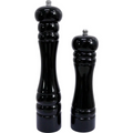 2PK LVD Timber Wooden Sleek Tall Salt/Pepper Grinder Large 5x5x27cm Black
