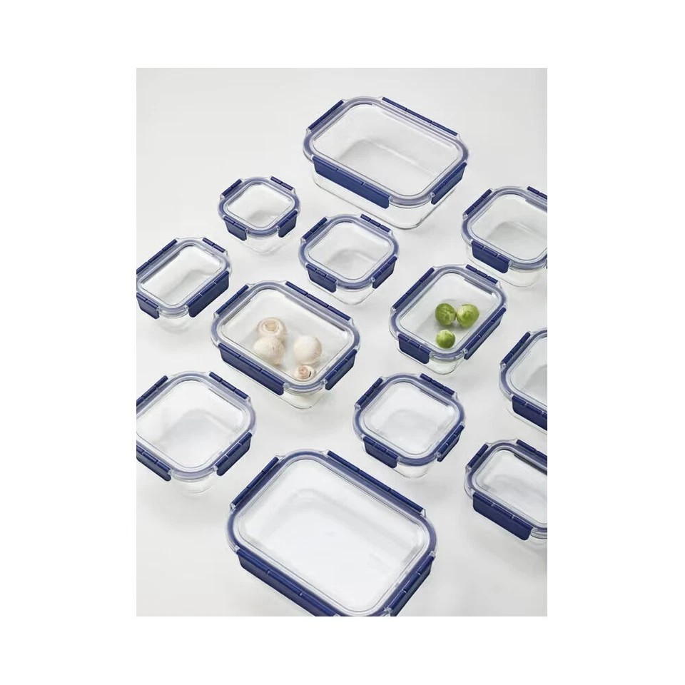Glass Airtight Food Storage | 9 Pc Starter Set | Top Class Lock'nLock Container