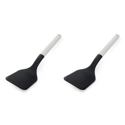 KitchenAid Classic Solid Nylon Turner/Spatula | Utensil Porcelain White 2 Pc