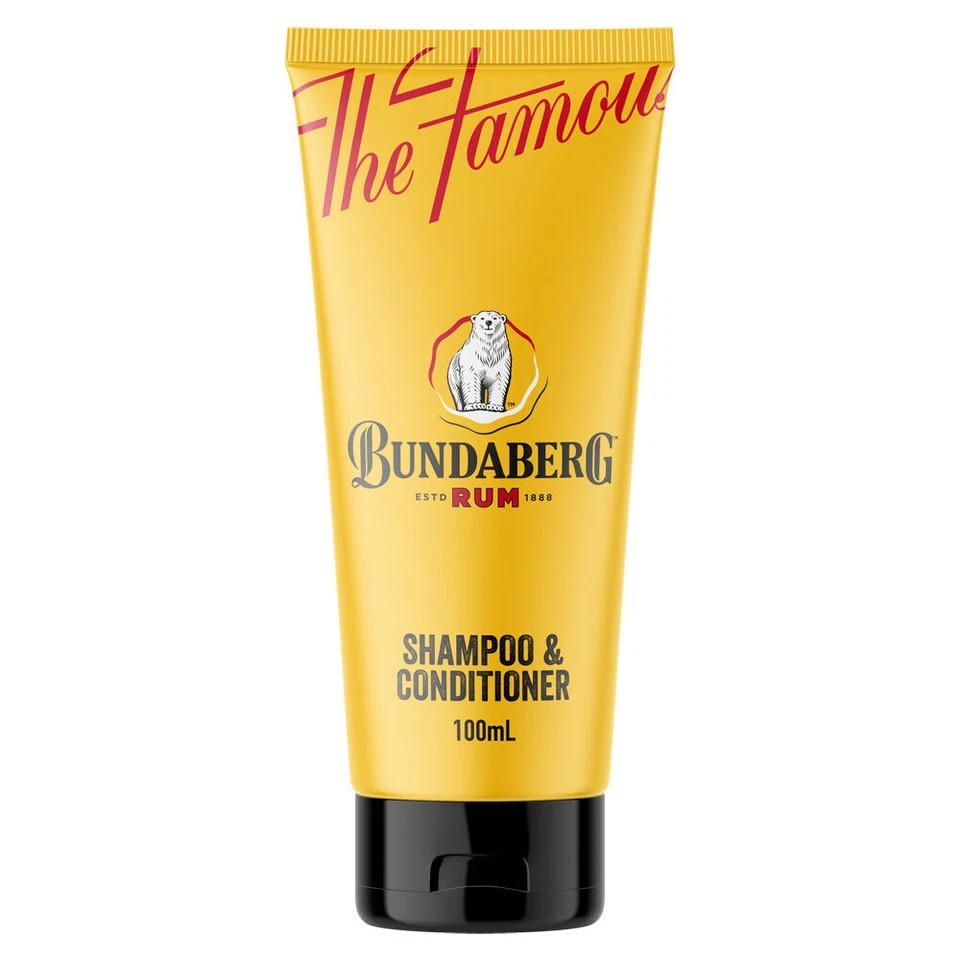 Bundaberg Rum Travel Toiletry Set Body Wash/Lotion/Loofah Shower Essentials
