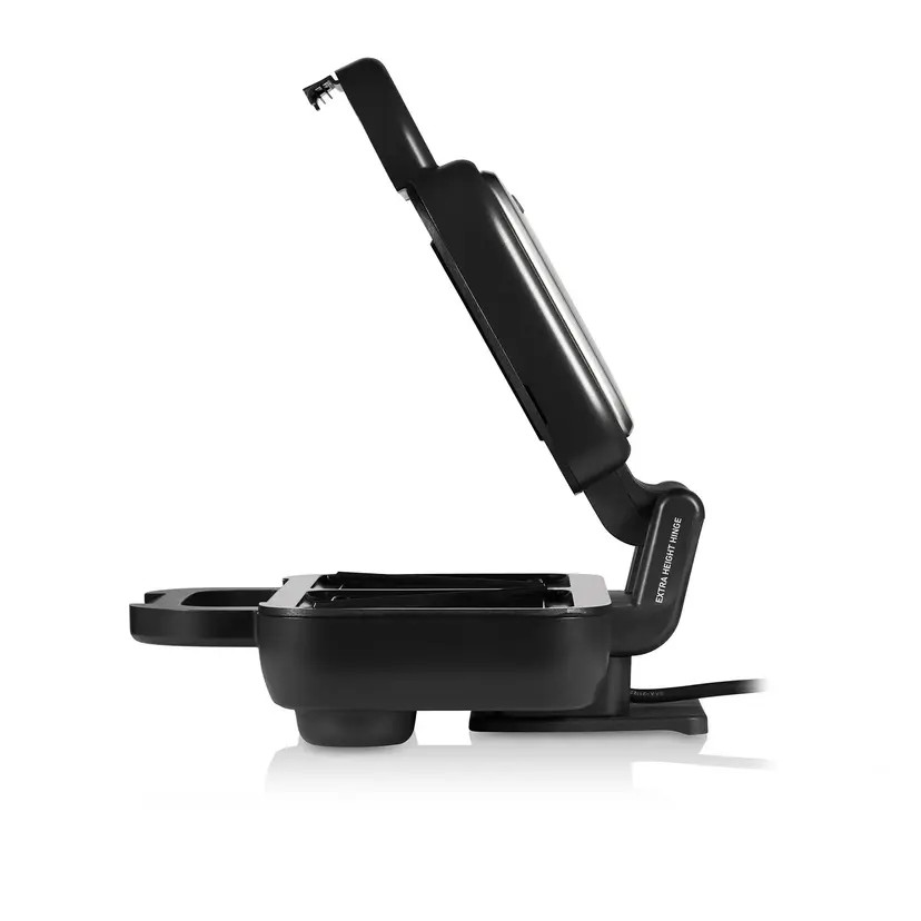 Sunbeam Turbo Crunch 2 Slice Toastie Maker | Stainless Steel | Extra Height Hinge to Hold Bread in Place | Built-in Cord Wrap | Space Saving | Duraceramic Coating