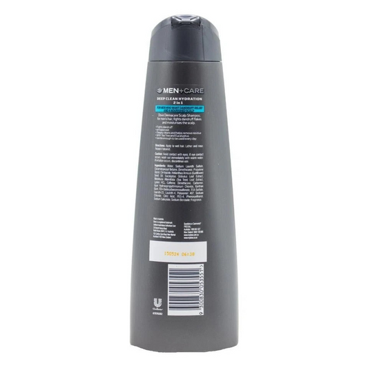 12PK Dove Men Care 300ml Hair Shampoo Anti-Dandruff 2in1 Deep Clean Hydration