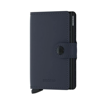 SECRID Miniwallet Matte Nightblue Leather RFID