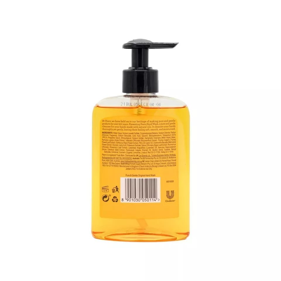 12PK Pears 250ml Hand Wash Soap Skin Cleaning/Washing/Cleansing Liquid w/ Pump