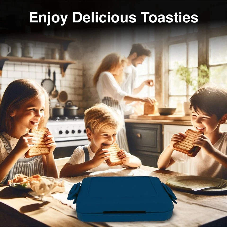 Heatwave Technology Microwave Toasties Maker | Non-Stick | Dishwasher Safe | Blue