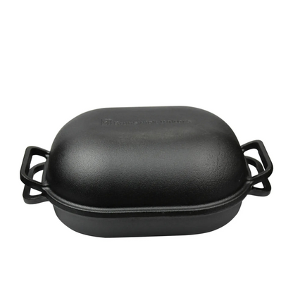Brunswick Bakers | Cast Iron Bread Baking Pan | Vintage Bread Maker | Oven Safe | Roasting Pan