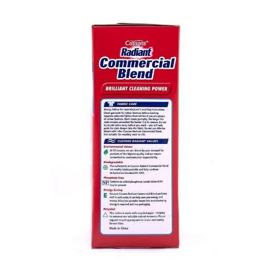 Cussons Radiant Commercial Blend Front/Top Loader Powder | 6PK x 2kg Clean Fresh