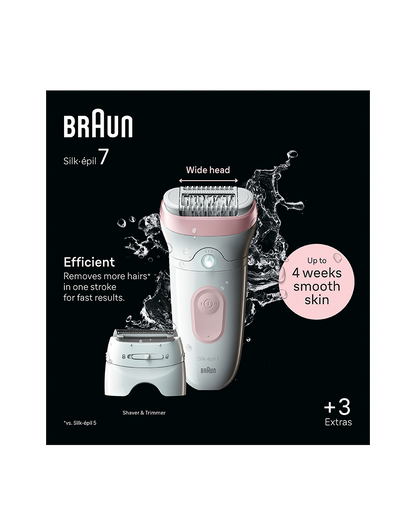 Braun Silk-épil 7 Epilator with 3 Extras